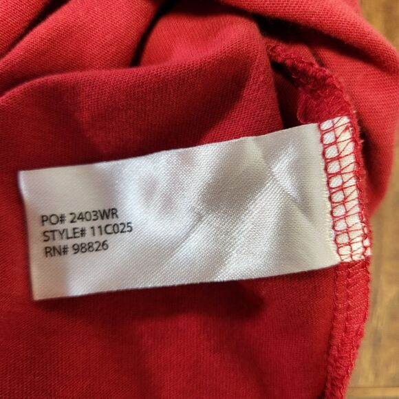 U.S. Polo Assn. Men's Solid V-Neck Short Sleeve T-Shirt Size XL Red - Picture 8 of 9